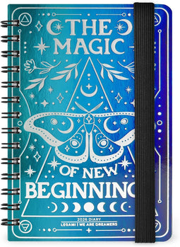 - Weekly Planner Small 2026, Moth, Special Edition, 12 Months, Elastic Closure, Diary from January 2