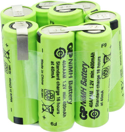 8 / GP40AAM batterij voor de motorhandgreep AkkuPack 9.6V 400mAh ZAP88235