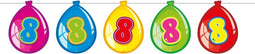 8 Jaar Birthday Ballonnen Slinger - 10 meter