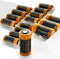 8-voudige snellader en 16 stuks CR123 A Li-ionbatterij met 3,7 volt, 760 mAh