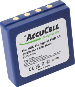 800 mAh batterij geschikt voor HBC radio FUB 3A batterij BA203060, BA222060, 6 volt 730 mAh
