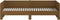 vidaXL - Slaapbank - uitschuifbaar - grenenhout - honingbruin - 2x(90x200) - cm