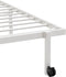 vidaXL - Bedframe - zonder - matras - opvouwbaar - 107x203 - cm - staal - wit