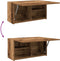 vidaXL - Badkamerwandkast - 60x25x30 - cm - bewerkt - hout - oud - houtkleurig