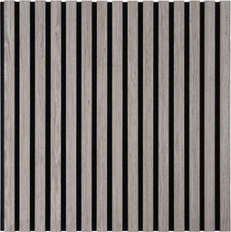 Akoestisch Wandpaneel Grijs - 2 Stuks - 60 x 60 x 2.2 cm - Lattenwand