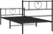 vidaXL - Bedframe - met - hoofd- - en - voeteneinde - metaal - zwart - 100x200 - cm