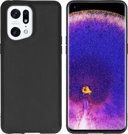 iMoshion Hoesje Geschikt voor Oppo Find X5 Pro 5G Hoesje Siliconen - iMoshion Color Backcover - Zwart