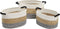 Basket spelset DKD Home Decor Beige Katoen Natuurlijke Vezel (42 x 32 x 24 cm) (3 Onderdelen)