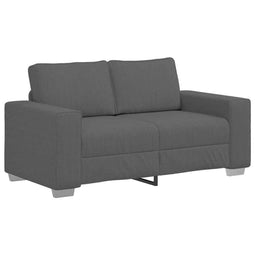 vidaXL - Loveseat - bank - 120 - cm - corduroy - stof - donkergrijs