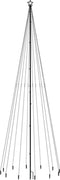 vidaXL - Kerstboom - met - grondpin - 732 - LED's - warmwit - 500 - cm