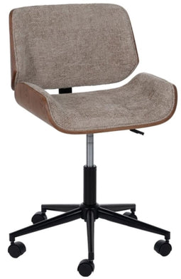 Bureaustoel Bruin Zwart Beige 54 x 61 x 88 cm design