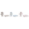 Geschenkset voor baby's Home ESPRIT Blauw Beige Roze Polyester (3 Stuks)