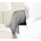 LOVELY HOME Set van 2 100% katoen 85x185 cm lichtgrijze kussenslopen