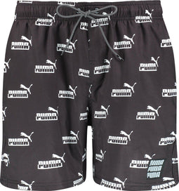 PUMA No.1 Logo AOP Mid Shorts - Sneldrogend - Zwart