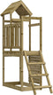 vidaXL Speeltoren met ladder en rotswand 52,5x110,5x214 cm grenenhout
