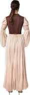 Dressforfun Mooie molenaarsdochter M - Verkleedkostuum - Asymmetrische mouwen - Bruin