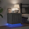 vidaXL - Nachtkastjes - met - LED-verlichting - 2 - stuks - Grijs - Sonoma - 44x34,5x45 - cm