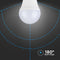 V-TAC VT-1879N-N E27 LED Wit Lampen - Golf - IP20 - 4.5W - 470 Lumen - 3000K