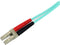 Startech A50FBLCSC2 - Glasvezel Netwerkkabel 10 Gigabit - 2 m Duplex LSZH Aqua