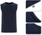 Milanoro - Mouwloze T-shirts - 100% Katoen - Donkerblauw - XL