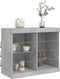 vidaXL - Dressoir - met - LED-verlichting - 81x37x67 - cm - betongrijs