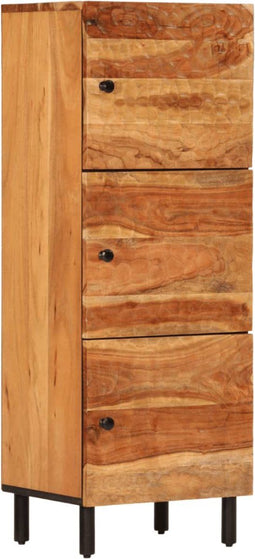 vidaXL - Hoge - kast - 40x33x110 - cm - massief - acaciahout