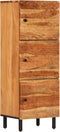 vidaXL - Hoge - kast - 40x33x110 - cm - massief - acaciahout