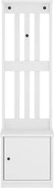 vidaXL - Halboom - SANDENS - wit - 45x40x159,5 - cm - massief - grenenhout
