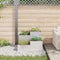 vidaXL - Tuinplanter - 80x80x60 - cm - RVS