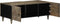 vidaXL - Salontafel - 100x54x40 - cm - massief - mangohout - lichtgrijs