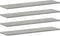 vidaXL - Wandschappen - 4 - st - 80x20x1,5 - cm - bewerkt - hout - betongrijs