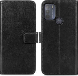 iMoshion Hoesje Geschikt voor Motorola Moto G50 Hoesje Met Pasjeshouder - iMoshion Luxe Bookcase - Zwart