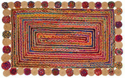 Tapijt DKD Home Decor Katoen Multicolour Jute (160 x 230 x 1 cm)