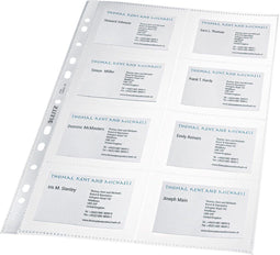 Leitz - Showtas 4758 11-gaats voor 8 visitekaartjes | 10 stuks