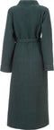 Heckettlane Badjas Wafel - Ochtendjas Unisex - 65% Gerecycled Katoen - GSM 450 - Groen