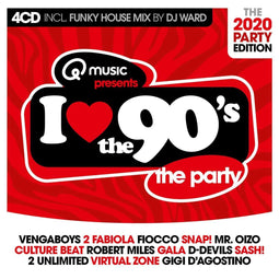 I Love the 90's - 2020 Party Edition - 4 CD's met 90's Party en Retro Classics