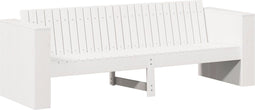 vidaXL - Tuinbank - Wit - 185,5x60x62 - cm - Massief - Grenenhout