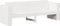 vidaXL - Tuinbank - Wit - 185,5x60x62 - cm - Massief - Grenenhout