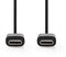 Nedis CCGB60700BK10 - USB-C 2.0-kabel - 100 cm - Zwart