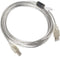 Lanberg CA-USBA-12CC-0030-TR - Kabel USB A naar USB B - 3 m - Transparant