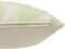 J-Line kussen Geo - textiel - wit/muntgroen