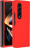 Accezz Hoesje Geschikt voor Samsung Galaxy Z Fold 4 Hoesje Siliconen - Accezz Liquid Silicone Backcover - Rood