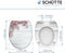 SCHÜTTE WC-Bril 82197 FLOWERS & WOOD - Duroplast - Soft Close - Verchroomde Scharnieren - Decor - 1-zijdige Print