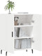 vidaXL - Dressoir - 69,5x34x90 - cm - bewerkt - hout - wit