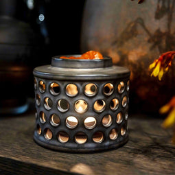 Scentchips® Glow - Waxbrander - Geurbrander - Amberblokjes Brander - Oliebrander - Wax Melts Brander - Aromabrander - Ook Geschikt Voor Essentiële Oliën - Geurolie - Waxmelts - Brons