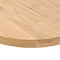 vidaXL - Tafelblad - 100x50x4 - cm - ovaal - massief - eikenhout