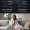 STAUS&BACH POWERNAP - Elektrische deken - 1 persoons - 160W - 9 warmtestanden - 9 uur timer - 160x120 cm - Dusty Pink