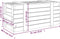 vidaXL - Opbergbox - 91x40,5x42 - cm - massief - grenenhout - wit