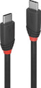 Lindy 36906 - USB 3.2 Gen2x2 USB-C kabel - 10 Gbit/s - Zwart 1.00 m