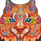 UNIDRAGON Houten Puzzel Voor Volwassenen Dier - Voorzichtige Lynx- 105 stukjes - Small 17x25 cm